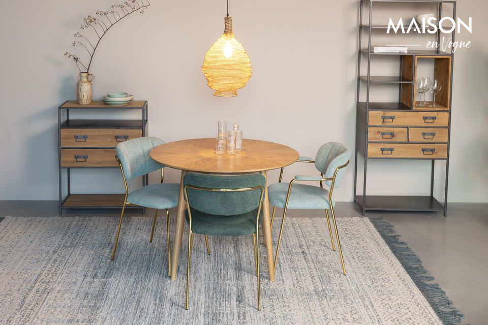 Introduce elegance and texture to your space with our exquisite blue wool rug