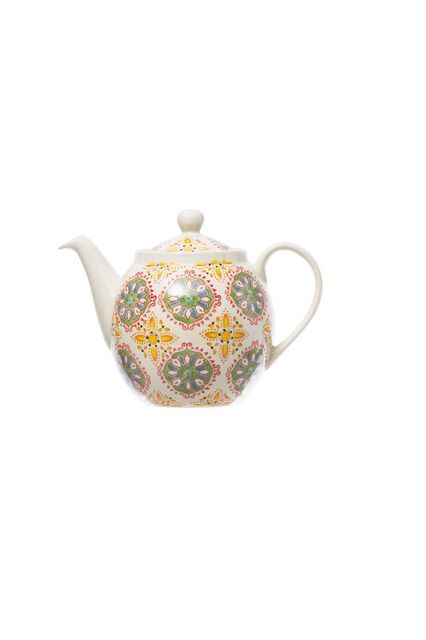 A teapot with a colourful look to have tea in a good mood