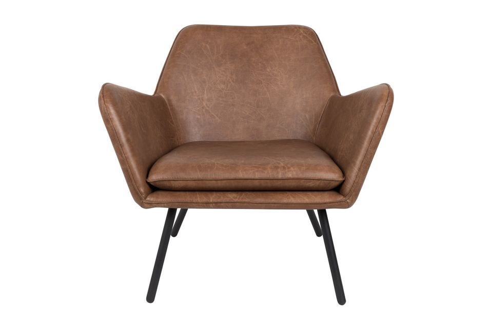 Bon Lounge armchair colour brown - 8