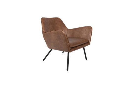 Bon Lounge armchair colour brown Clipped