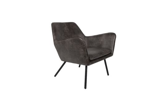 Bon Lounge armchair dark grey Clipped
