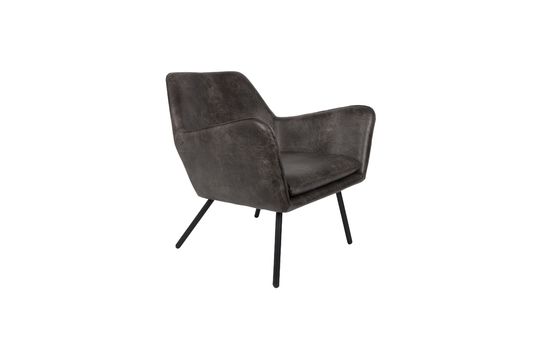 Bon Lounge armchair dark grey Clipped