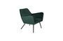 Miniature Bon Lounge armchair in green velvet Clipped