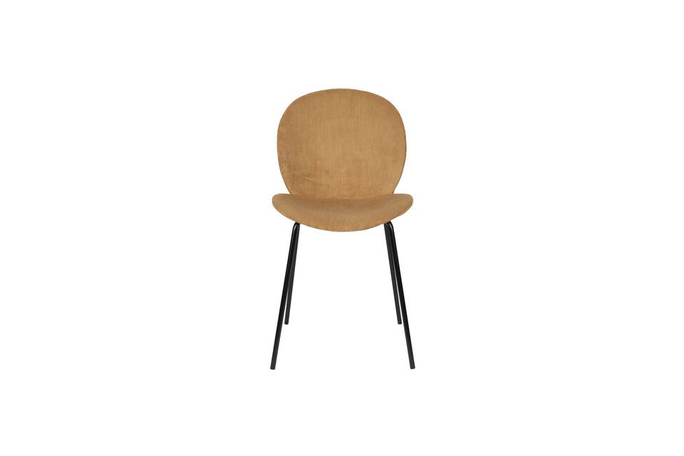 Bonnet ochre velvet chair - 10