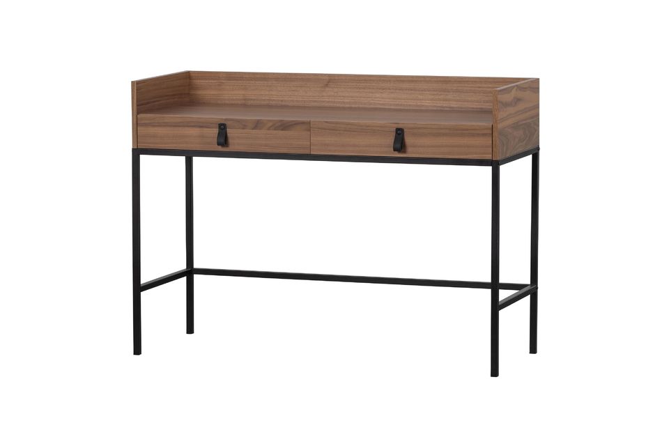 The Bookazine brown wooden writing desk is a modern and attractive piece of furniture