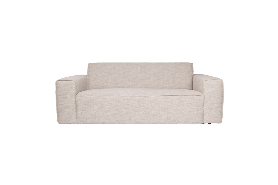Comfortable and elegant, this sofa will seduce you with its sober lines