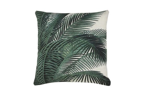 Bourth cushion with palm leaf print