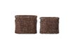 Miniature Braided brown baskets Saria 3