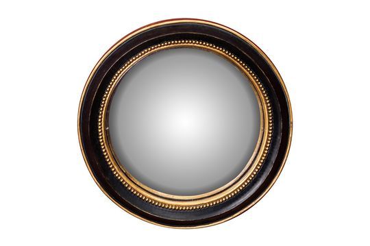 Brassy Small convex mirror Clipped