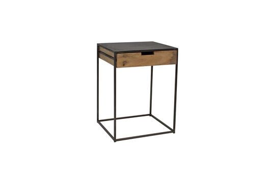 Brooke grey wooden bedside table Clipped