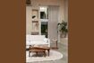 Miniature Brown acacia wood side table Doppio 3