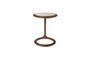 Miniature Brown acacia wood side table Doppio Clipped