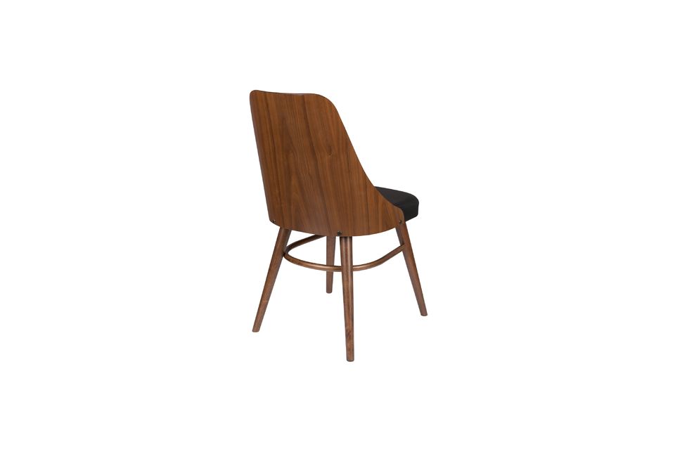 Brown and black Chaya chair - 9