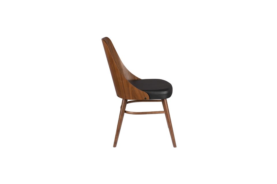 Brown and black Chaya chair - 10