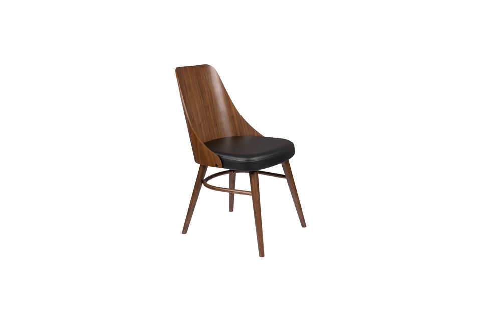 Brown and black Chaya chair - 7