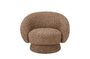 Miniature Brown armchair Ted Clipped
