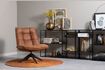 Miniature Brown artificial leather armchair Jouke 2