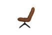 Miniature Brown artificial leather armchair Jouke 4