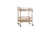 Miniature Brown bamboo cart with wheels Delica 1