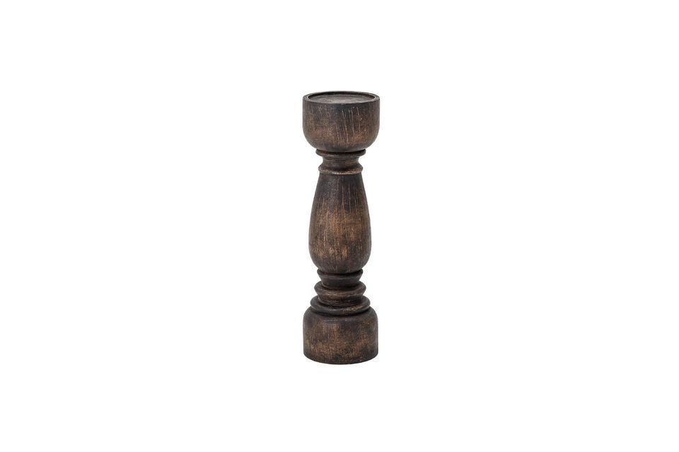 Brown candleholder in mango wood Theron Bloomingville