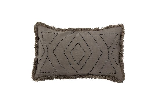 Brown cotton cushion Baloo Clipped