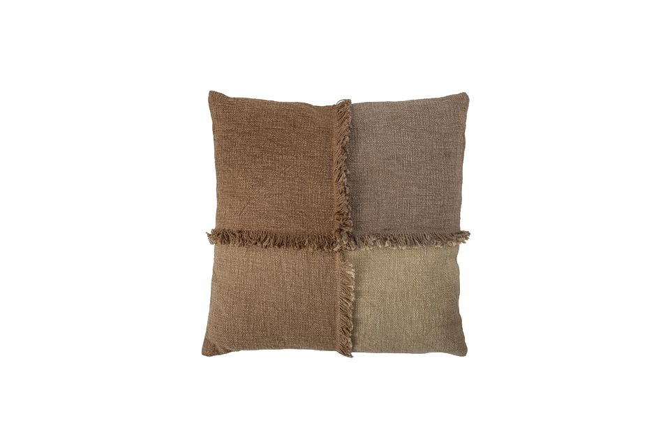 Brown cotton cushion Gija Bloomingville