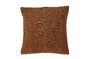 Miniature Brown cotton cushion Kita Clipped