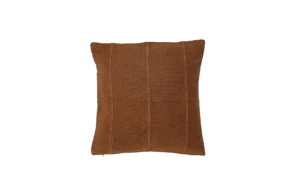 Brown cotton cushion Kita Bloomingville
