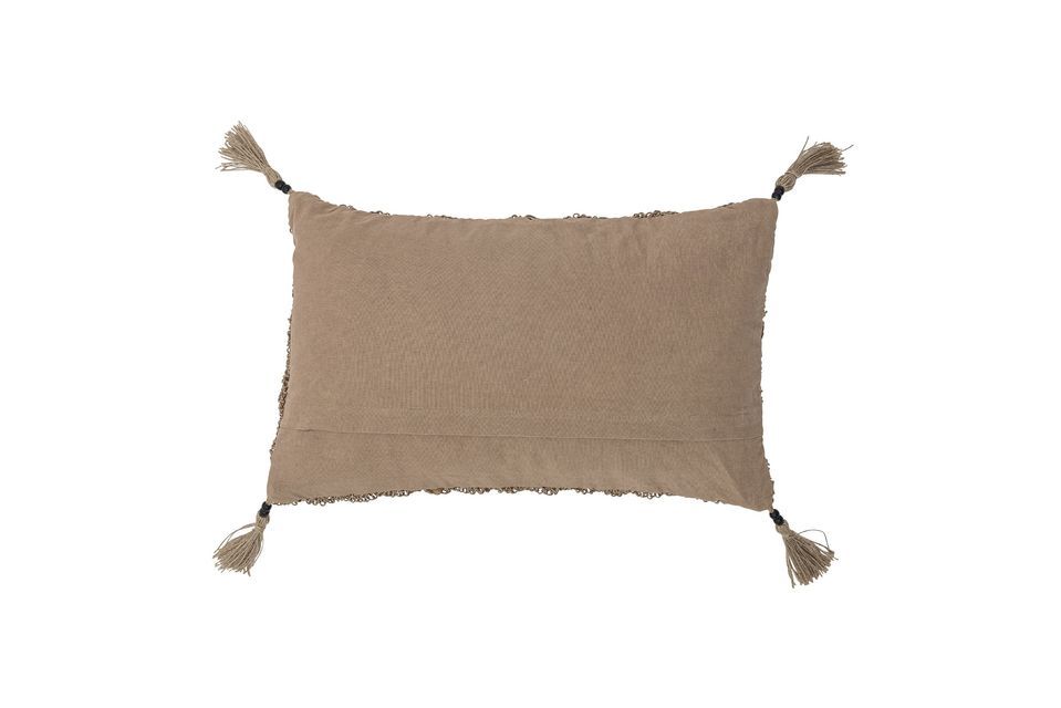 The pillow has soft tassels on all four corners and will be perfect for bringing a relaxing touch