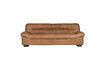 Miniature Brown cowhide 3-seater sofa Clair Douglas 1
