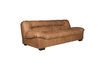 Miniature Brown cowhide 3-seater sofa Clair Douglas 11