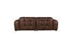 Miniature Brown cowhide 3-seater sofa Hackman 7