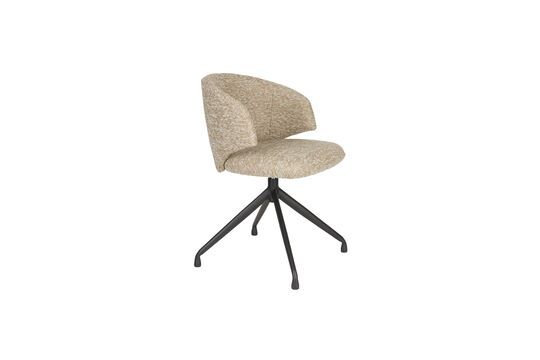 Brown fabric chair Balado Clipped