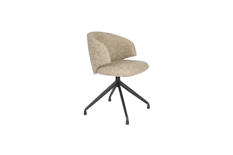 Brown fabric chair Balado White Label