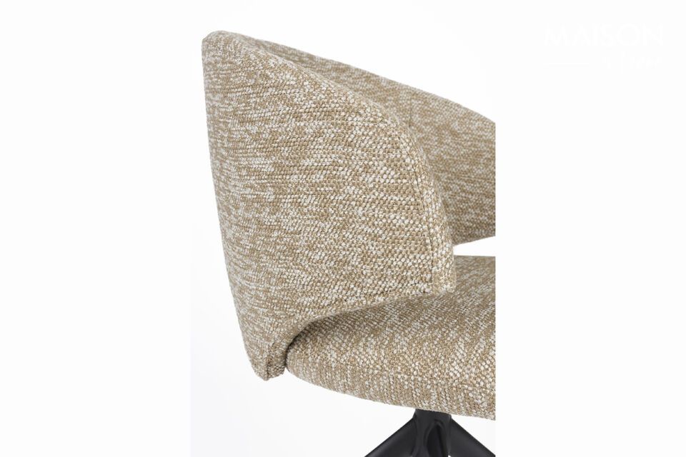 Brown fabric chair Balado - 10