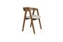 Miniature Brown fabric chair Mads Clipped