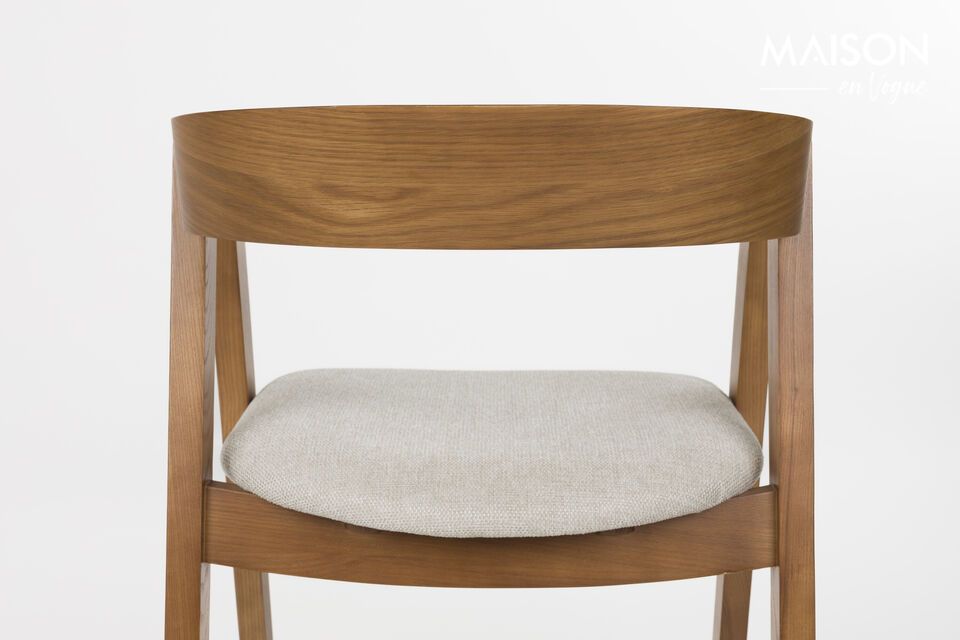 Brown fabric chair Mads - 11