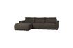 Miniature Brown fabric left corner sofa Bar 5