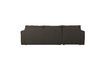 Miniature Brown fabric left corner sofa Bar 6