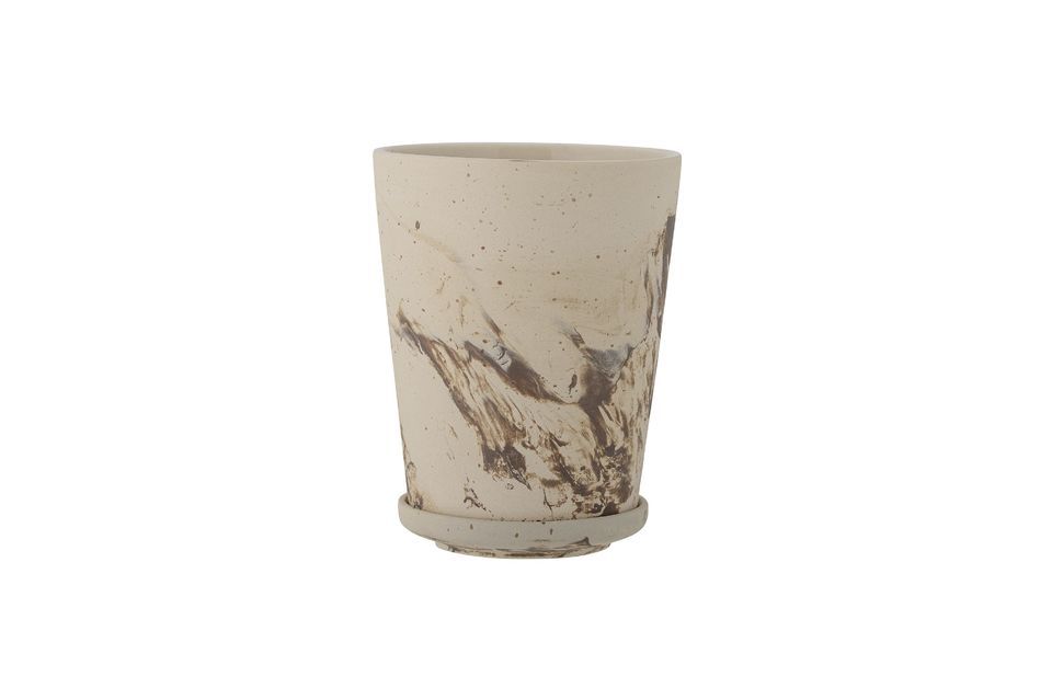 Bloomingville\'s Stacy flower pot with cup is simply amazing! Enjoy this beautiful stoneware flower