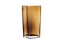 Miniature Brown glass vase Benia Clipped