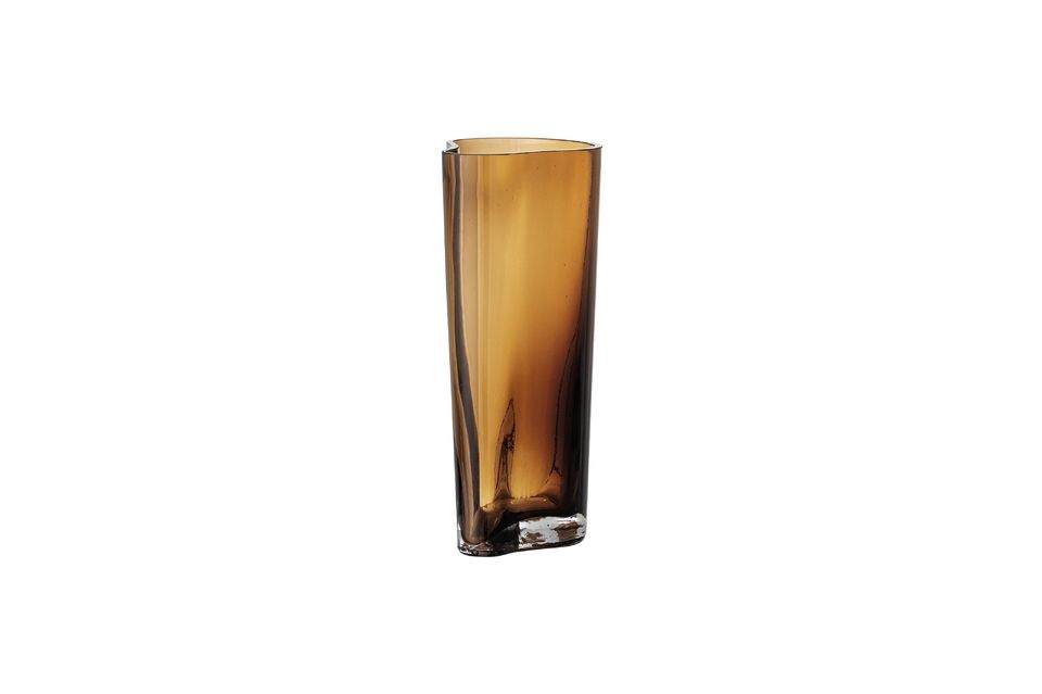 Brown glass vase Benia - 4