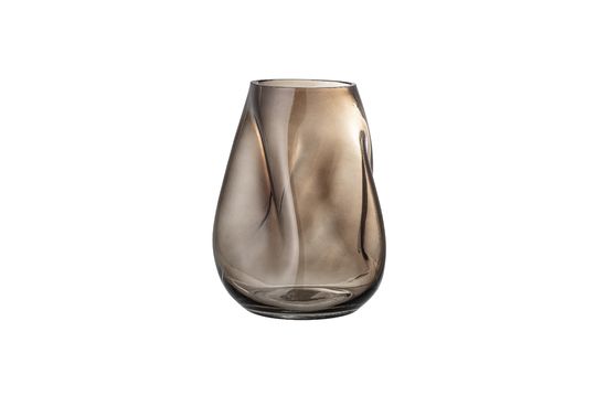 Brown glass vase Ingolf Clipped