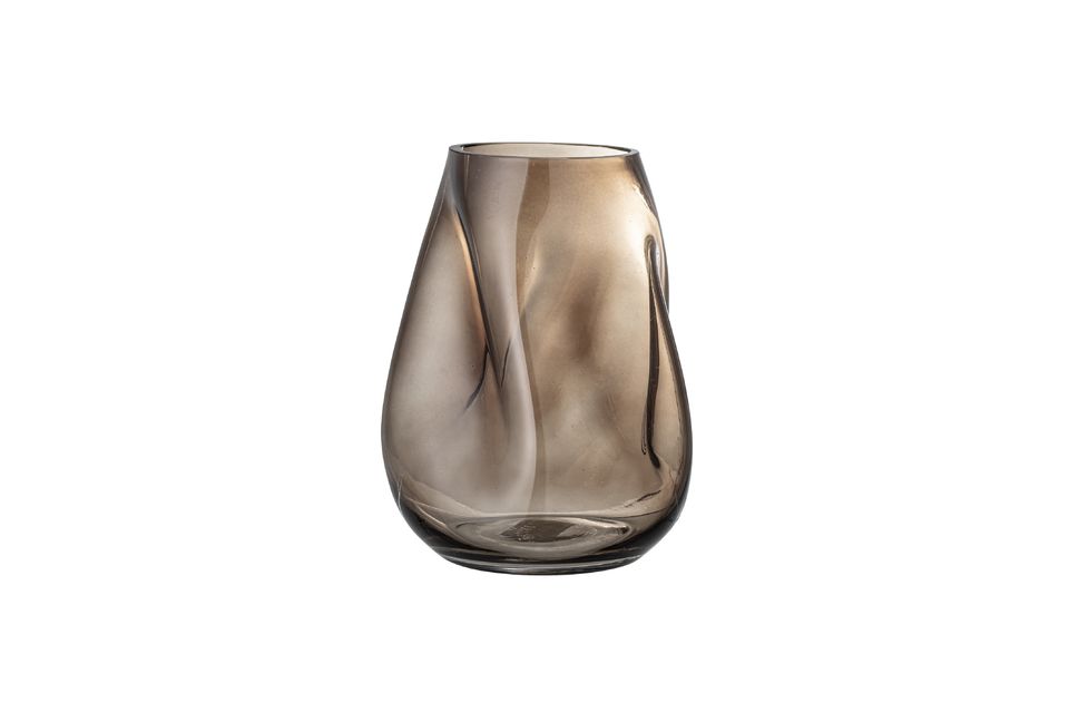 Brown glass vase Ingolf Bloomingville