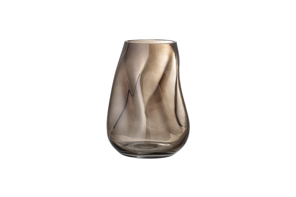 Brown glass vase Ingolf - 6