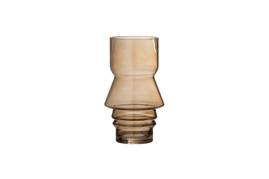 Brown glass vase Zalla Clipped
