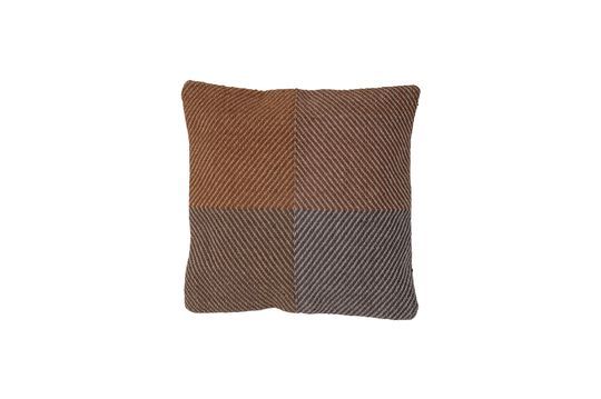 Brown jute cushion Rodin Clipped