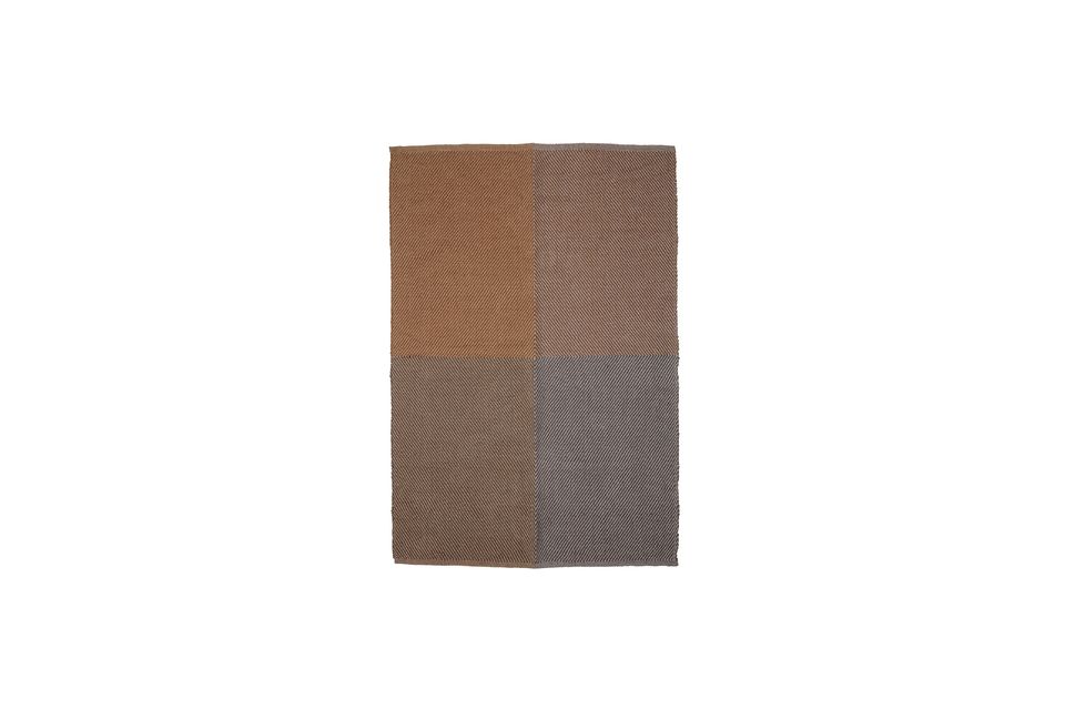 The Rodin rug from Bloomingville is woven from 100% jute in a pretty color combination