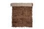 Miniature Brown leather carpet Serah Clipped