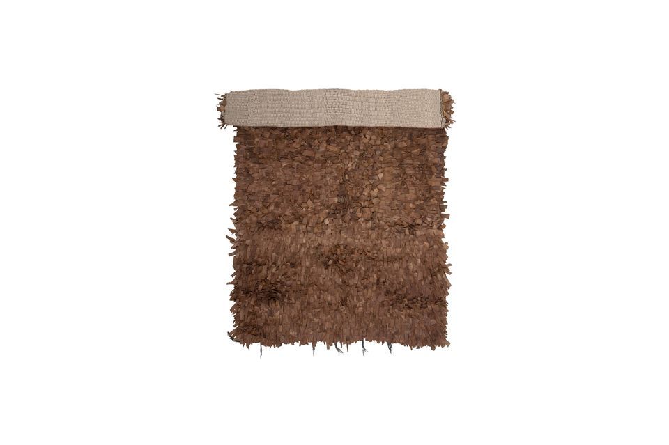 Brown leather carpet Serah Bloomingville
